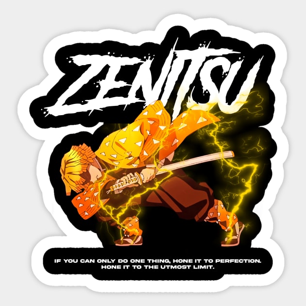 Zenitsu Chan Demon Slayer Sticker by WahomeV